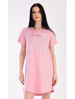 Dámska nočná košeľa s krátkym rukávom „I love you“ Dámska nočná košeľa s krátkym rukávom „I love you“