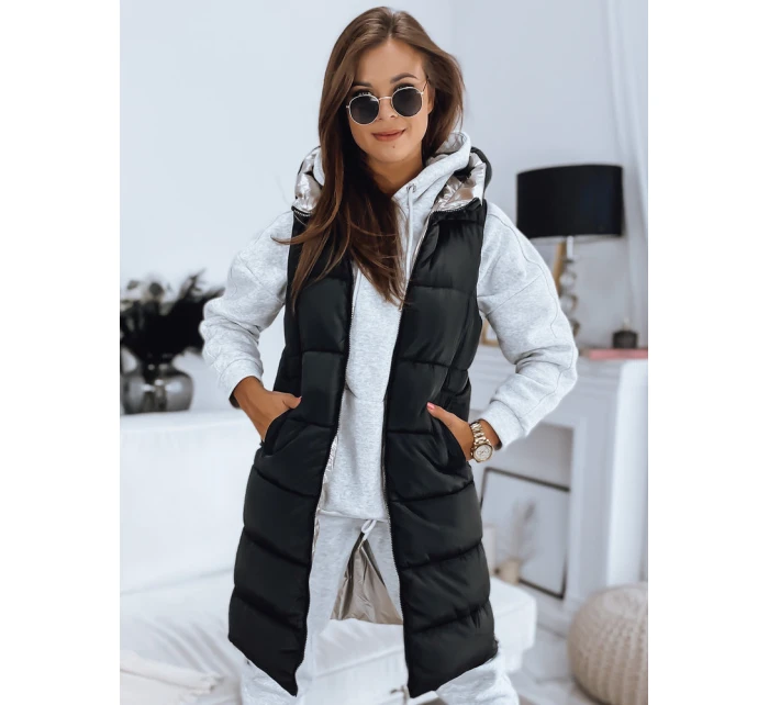 Dámská prošívaná oboustranná vesta černá Dstreet model 21965992 - FashionStreet
