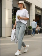 Dámské kalhoty mom světle modré Dstreet model 21996017 - FashionStreet