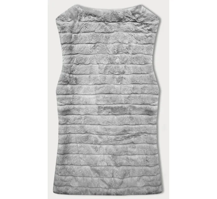 Kožušinová vesta svetlosivá (2114)