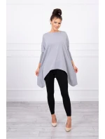 Oversize blúzka šedá