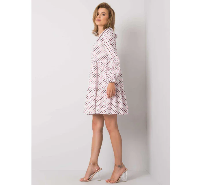 Šaty 123 SK 187576.41P biela a červená