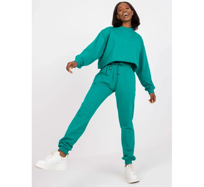 Teplákové kalhoty AP DR A 003 tmavě zelené