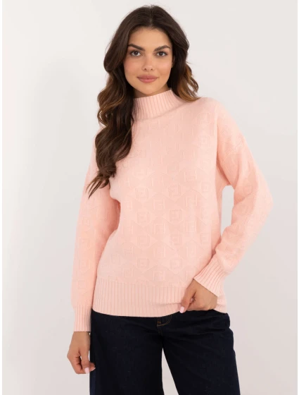 Sweter AT SW model 20742496 jasny brzoskwiniowy - FPrice