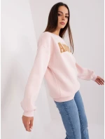 Bluza EM BL 617 model 18904815 jasny różowy - FPrice Bluza EM BL 617 model 18904815 jasny różowy - FPrice