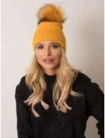Dámska čiapka 69 tmavo žltá