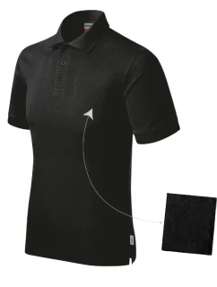 Resist Heavy Polo Shirt black 01 (štítok značky)