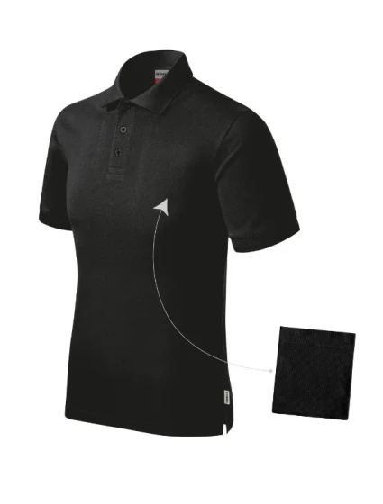 Resist Heavy Polo Shirt black 01 (štítok značky)