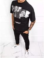 Pánské tričko s potiskem černé Dstreet model 21964658 - FashionStreet Pánské tričko s potiskem černé Dstreet model 21964658 - FashionStreet