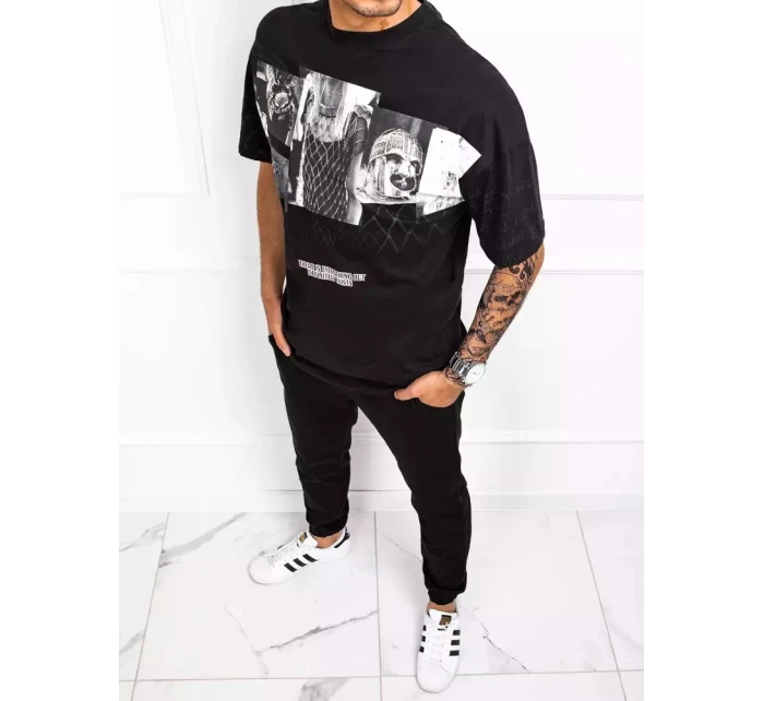 Pánské tričko s potiskem černé Dstreet model 21964658 - FashionStreet Pánské tričko s potiskem černé Dstreet model 21964658 - FashionStreet