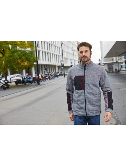 JN Pánská pletená fleecová bunda 02. carbon model 22532573 - Daiber