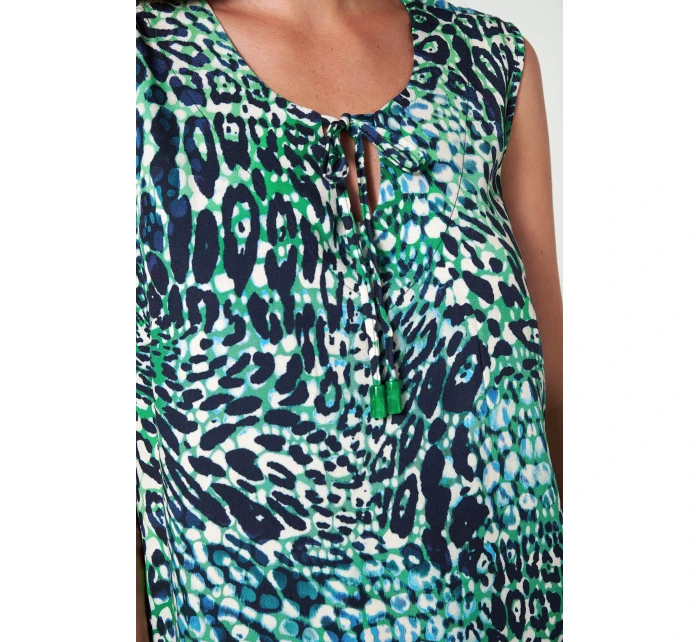 Šaty bez rukávů s potiskem model 19696757 - Vamp Šaty bez rukávů s potiskem model 19696757 - Vamp
