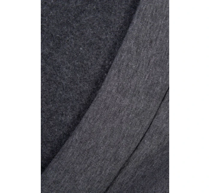 Mikina s kapucňou a nášivkami grafitová