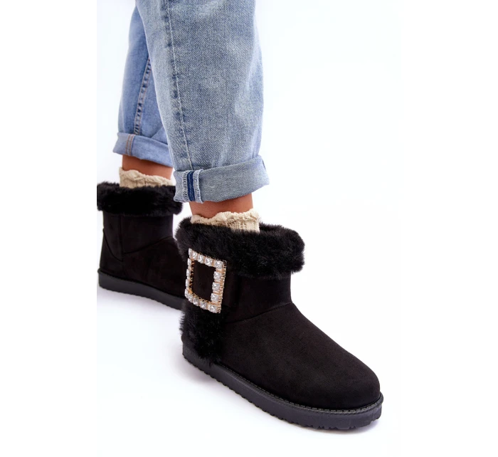 Śniegowce Ocieplane Z Klamrą Czarne Dulca Śniegowce Ocieplane Z Klamrą Czarne Dulca