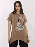 Blúzka CLM BZ 1702.89 svetlohnedá