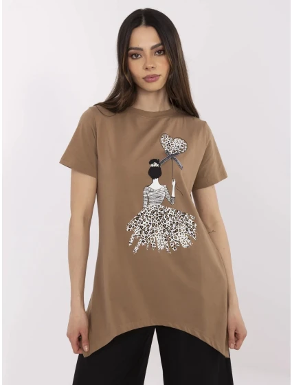 Blúzka CLM BZ 1702.89 svetlohnedá