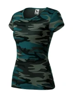 Camo Pure Tričko maskáčové petrol