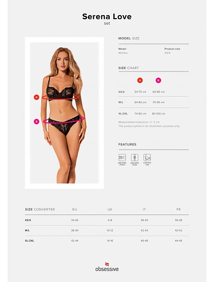 model 18559774 set Serena Love set - Obsessive