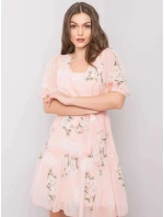 Dámské květované šaty LK SK model 21264587 Pudr růžová Lakerta - FPrice