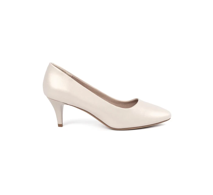 Zajímavé lodičky Jasnobeżowy dámské na jehlovém podpatku Zajímavé lodičky Jasnobeżowy dámské na jehlovém podpatku