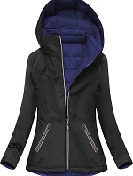 Obojstranná prechodná bunda v čiernej a tmavomodrej farbe (7699)