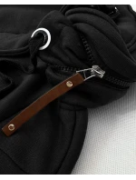 Dámska mikina so stojačikom a kapucňou LHD čierna (AMG-171)