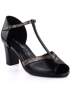 Lodičky s otvorenou špičkou čierne M.Daszynski SA107-37