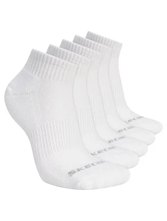 Skechers 5pk Unisex 1/2 Terry Qtr Crew S602095-100 Bílé 39–42