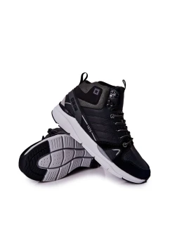 Wysokie Sportowe Męskie Buty Big Star II174223 Czarne