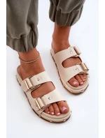 Dámské žabky na platformě Big Star model 21653884 béžové - Big Star Shoes Dámské žabky na platformě Big Star model 21653884 béžové - Big Star Shoes