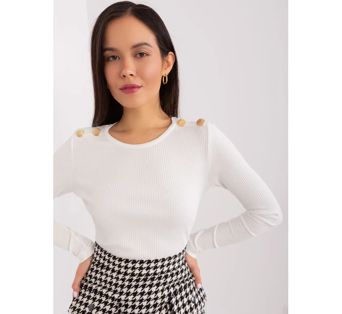 Bluzka RV BZ model 19034349 ecru - FPrice Bluzka RV BZ model 19034349 ecru - FPrice