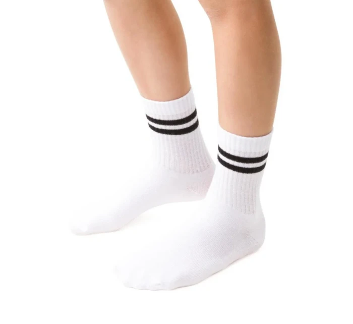 Chlapčenské vzorované ponožky 014 WHITE 32-34