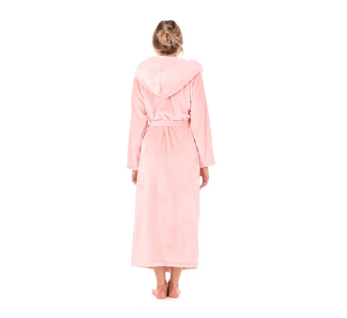 Dámsky župan Flora s kapucňou 3956 3050 pink pearl - Vestis Dámsky župan Flora s kapucňou 3956 3050 pink pearl - Vestis
