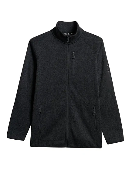 Pánský fleece deep black melange WSS26TFLE model 22088187 - 4F Pánský fleece deep black melange WSS26TFLE model 22088187 - 4F