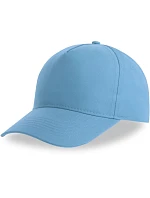 Atlantis Headwear Recy Five 5-panelová bejzbalová čiapka 33.0116 svetlo modrá Atlantis Headwear Recy Five 5-panelová bejzbalová čiapka 33.0116 svetlo modrá