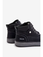 Sznurowane Botki Męskie Big Star OO174559 Hi-Poly System Czarne