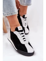 Dámské Kožené Sportovní Boty model 21690049 Černé - Laura Messi