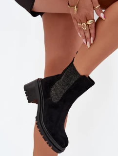 Dámské Zateplené Kotníkové Boty Na Černé model 21706929 - Boto