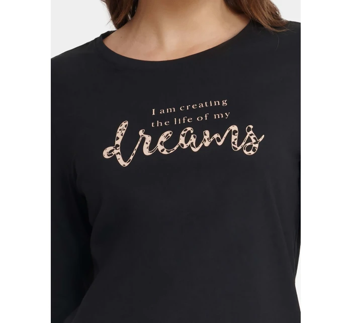 Dámské pyžamo Gino model 21899844 Černá - HENDERSON LADIES