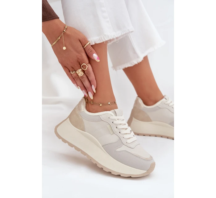 Dámske kožené tenisky Big Star HI-POLY SYSTEM - biele Dámske kožené tenisky Big Star HI-POLY SYSTEM - biele