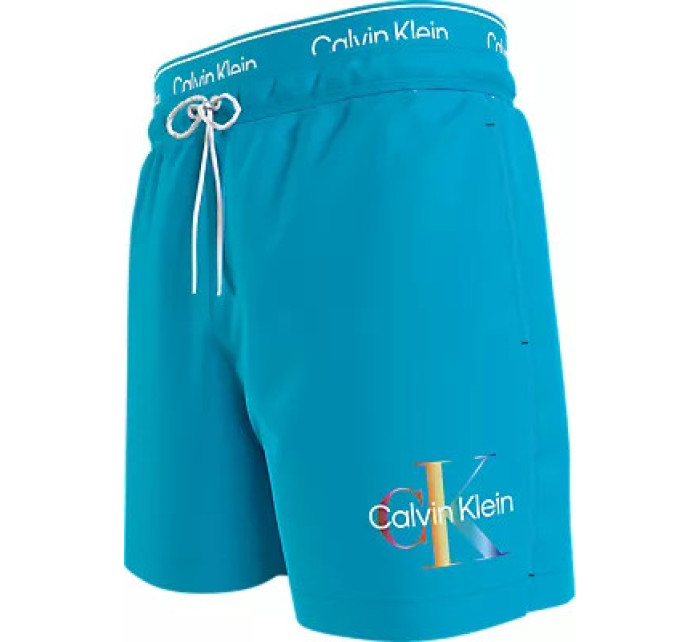 Pánské plavky Tkaný spodní díl MEDIUM DOUBLE WB KM0KM01006CBQ - Calvin Klein