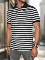 Pánská pruhovaná polokošile bílá Dstreet model 21987919 - FashionStreet