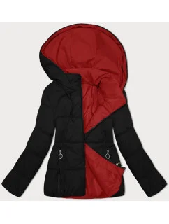 oboustranná dámská krátká bunda s kapucí model 21442153 - J.STYLE