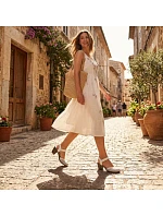 Kožené pohodlné sandály W model 22066508 white - Rieker