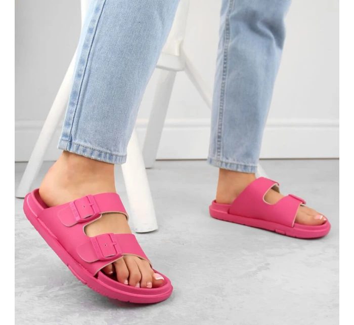 Big Star W INT2004E fuchsiové penové žabky s prackami