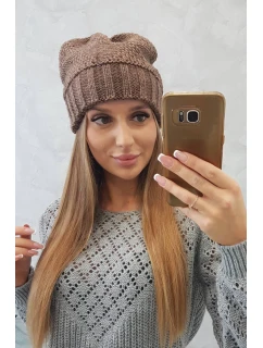 Dámska čiapka Danuta K331 mocca