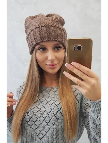 Dámska čiapka Danuta K331 mocca Dámska čiapka Danuta K331 mocca