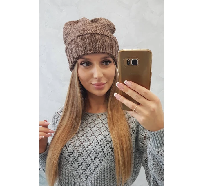 Dámska čiapka Danuta K331 mocca Dámska čiapka Danuta K331 mocca