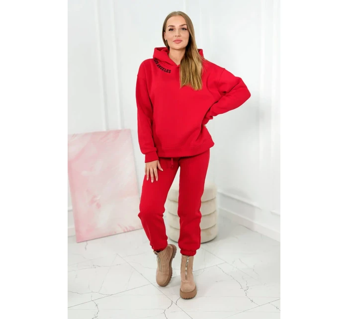 Izolovaná súprava s výšivkou Los Angeles červený Izolovaná súprava s výšivkou Los Angeles červený