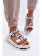 Dámské sandály na platformě Big Star model 21652651 Bílé - Big Star Shoes Dámské sandály na platformě Big Star model 21652651 Bílé - Big Star Shoes